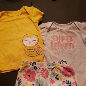 Baby girl 3 piece set